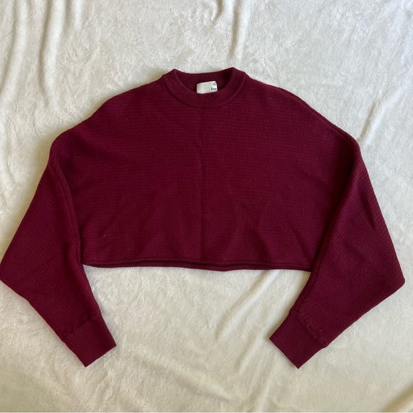 Wilfred Free Lolan Sweater in Burgundy - Size XXS - Picture 3 of 6